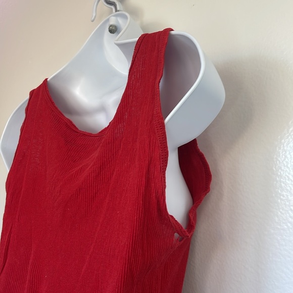 Womens Jockey Red Scoop Neck Sleeveless Tank Top size medium womens tanktop - Picture 11 of 14